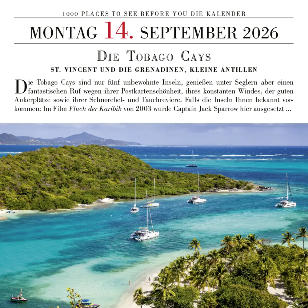 Bild: 9783961418909 | 1000 Places to See Before You Die - Tagesabreißkalender 2026...