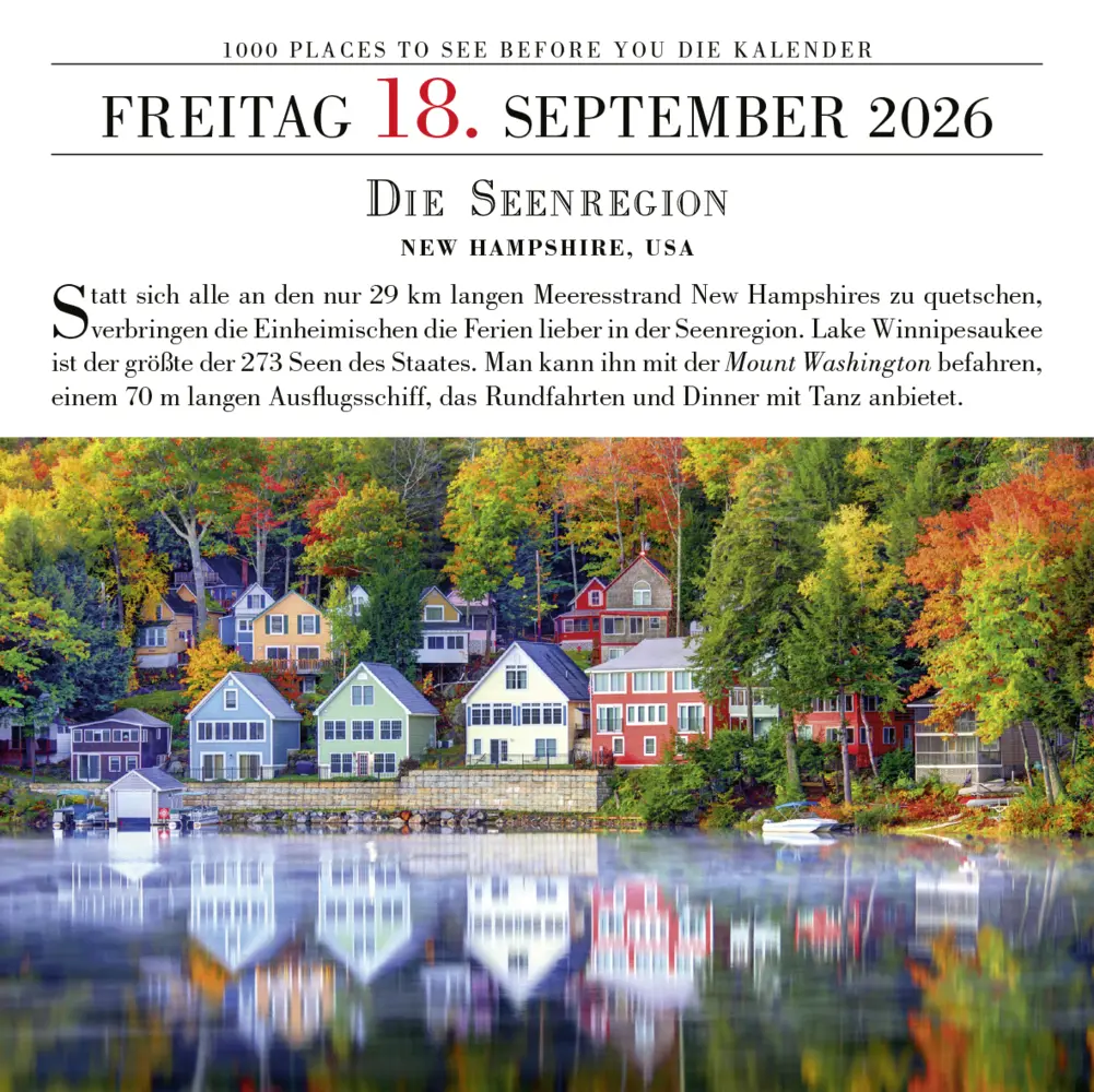 Bild: 9783961418909 | 1000 Places to See Before You Die - Tagesabreißkalender 2026...