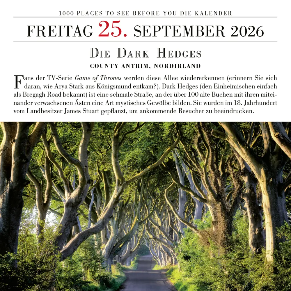 Bild: 9783961418909 | 1000 Places to See Before You Die - Tagesabreißkalender 2026...