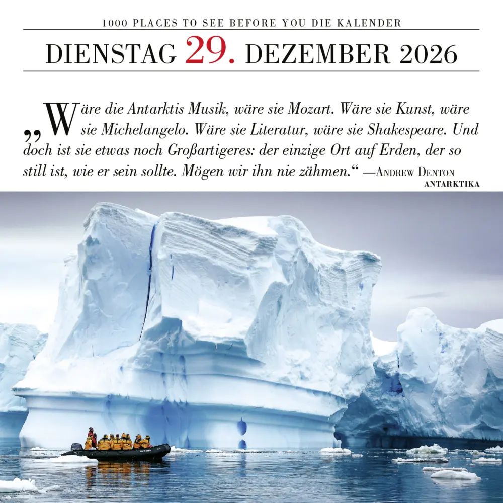 Bild: 9783961418909 | 1000 Places to See Before You Die - Tagesabreißkalender 2026...