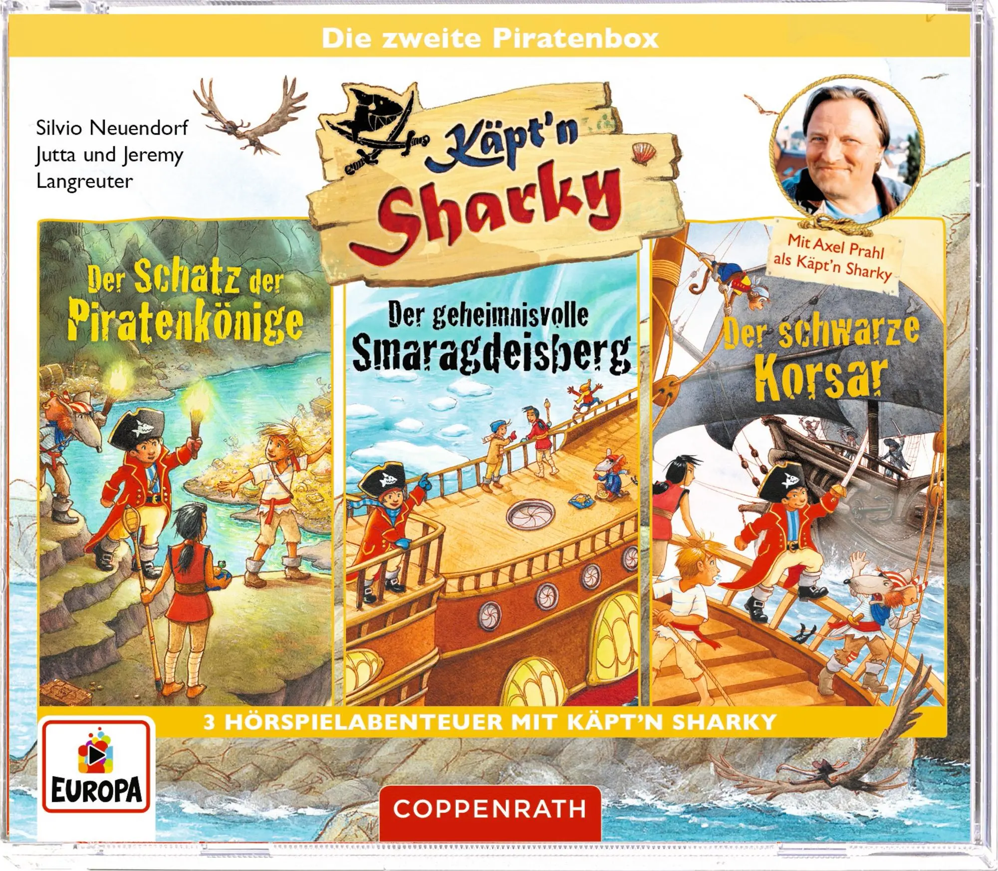 Cover: 4050003959009 | CD-Hörspiel: Käpt'n Sharky - Die zweite Piratenbox (3 CDs) | Audio-CD