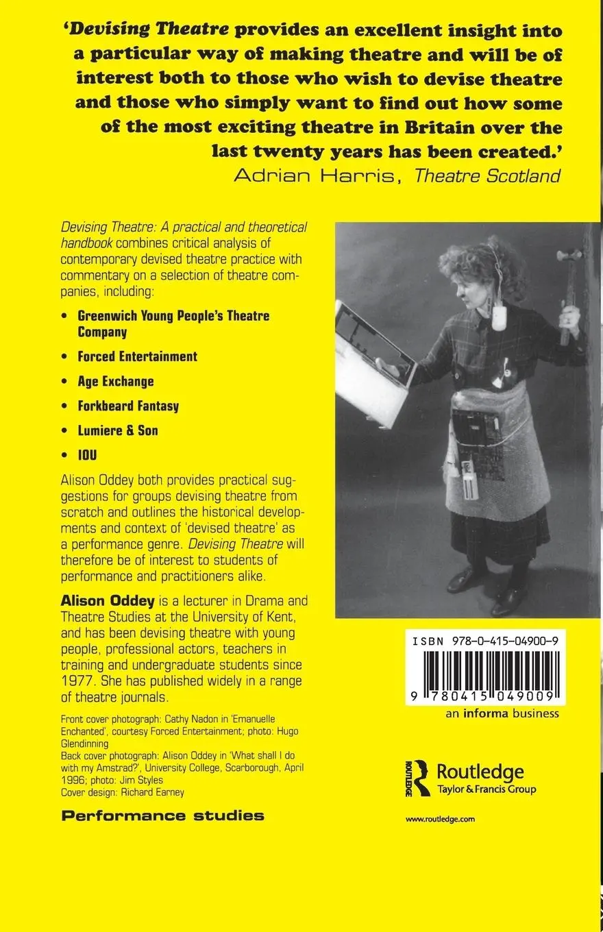 Rückseite: 9780415049009 | Devising Theatre | A Practical and Theoretical Handbook | Alison Oddey