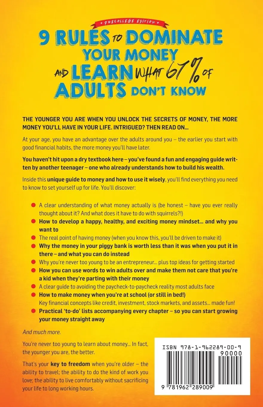 Rückseite: 9781962289009 | 9 Rules to Dominate Your Money and Learn What 67% Of Adults Don't Know