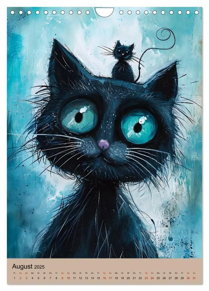 Bild: 9783383769009 | Lustige Katzen-Karikaturen - Minimalistischer Spaß mit Maus, Vogel...