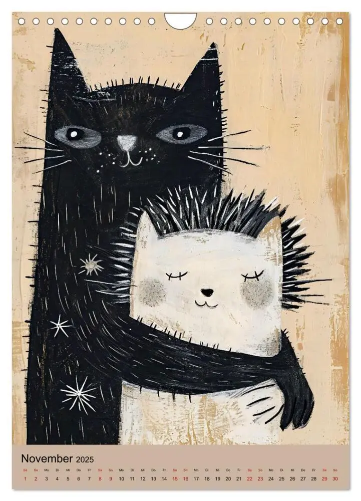 Bild: 9783383769009 | Lustige Katzen-Karikaturen - Minimalistischer Spaß mit Maus, Vogel...