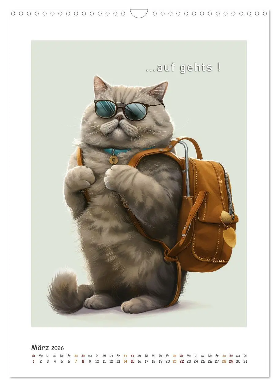 Bild: 9783516279009 | Katzenweisheiten (Wandkalender 2026 DIN A3 hoch), CALVENDO...