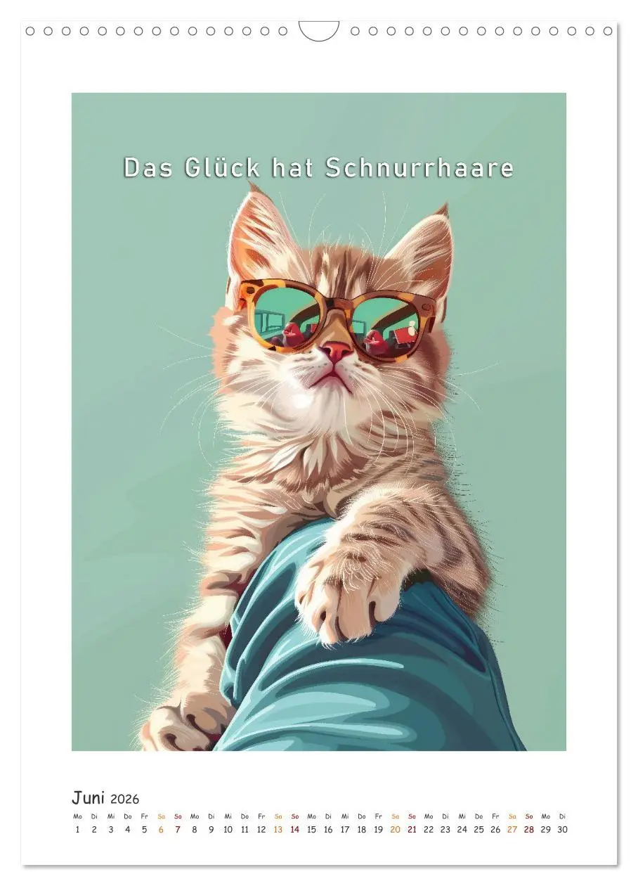 Bild: 9783516279009 | Katzenweisheiten (Wandkalender 2026 DIN A3 hoch), CALVENDO...