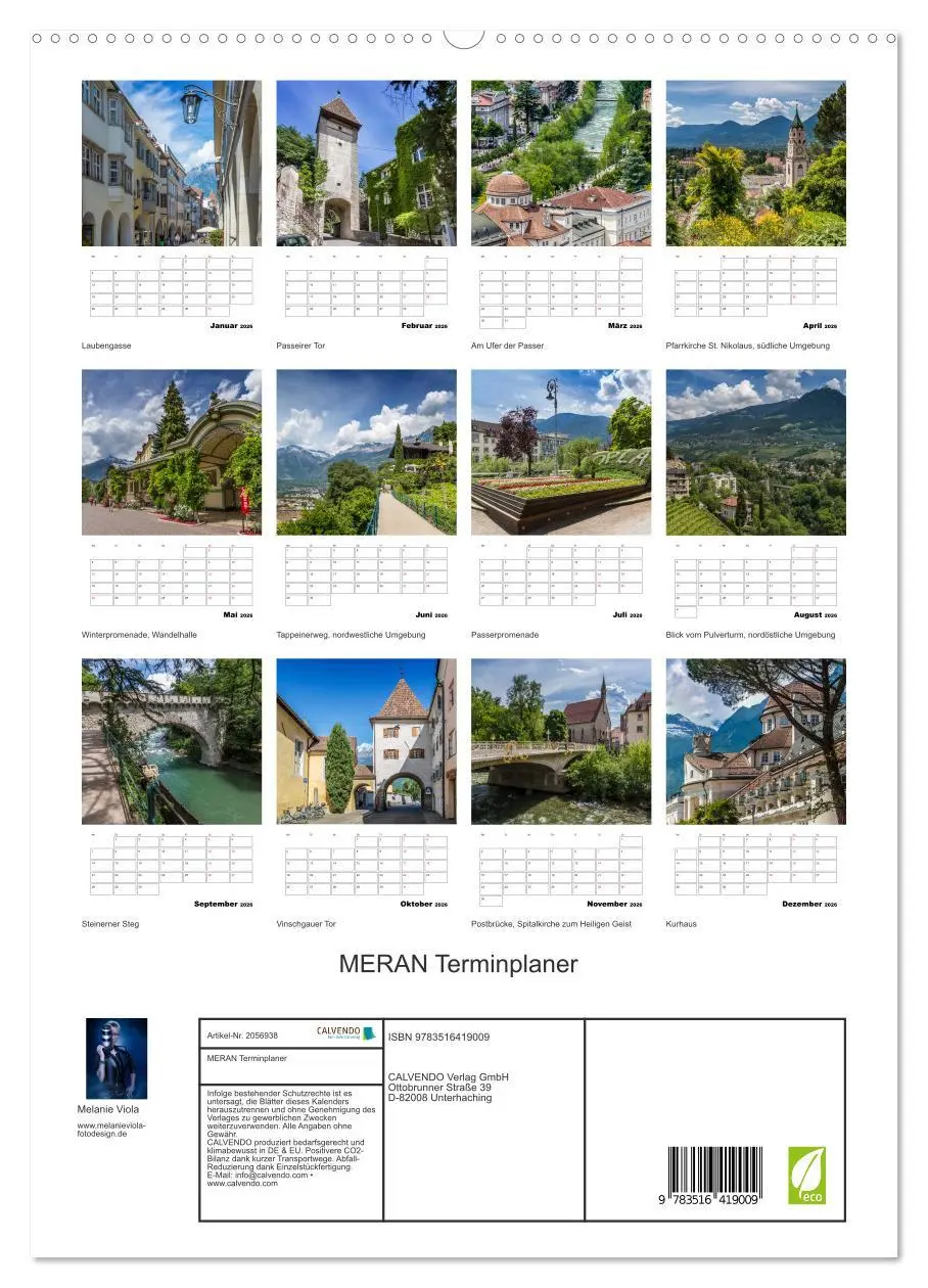 Bild: 9783516419009 | MERAN Terminplaner (hochwertiger Premium Wandkalender 2026 DIN A2...