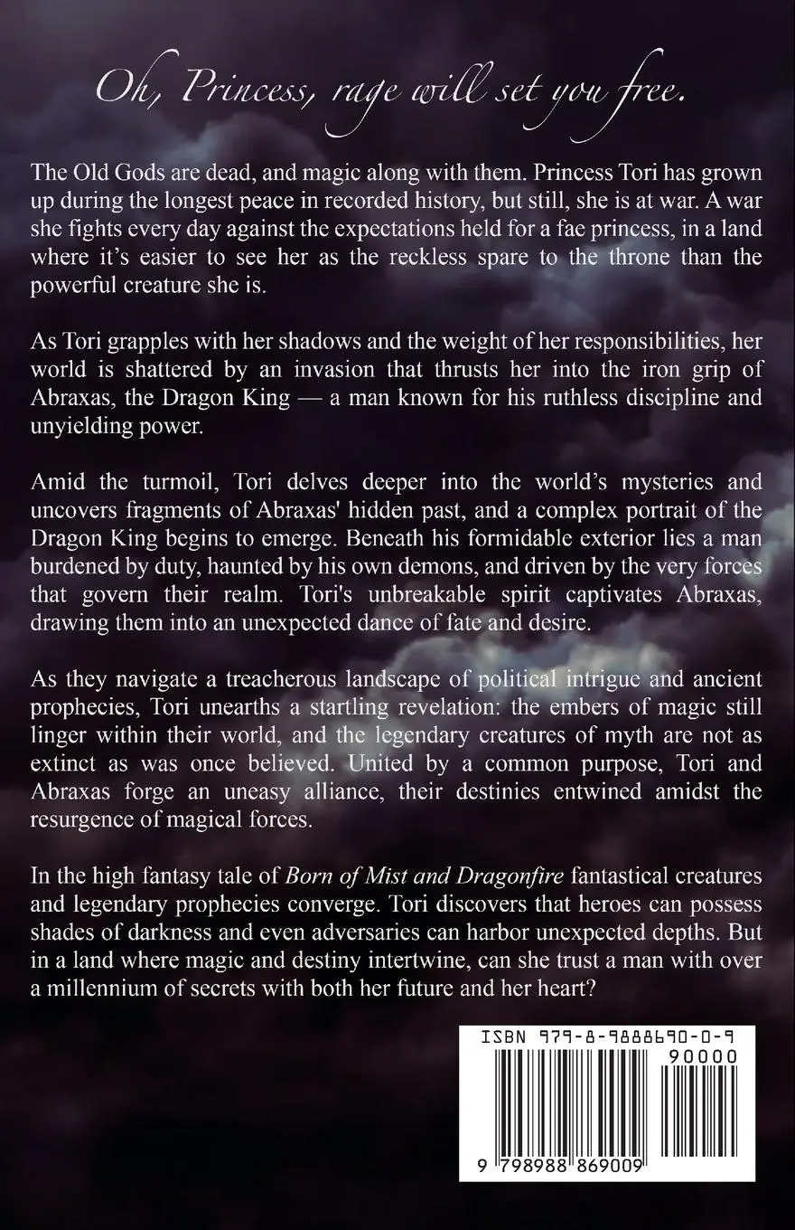 Rückseite: 9798988869009 | Born of Mist and Dragonfire | Book One of the Embers of Magic Duology
