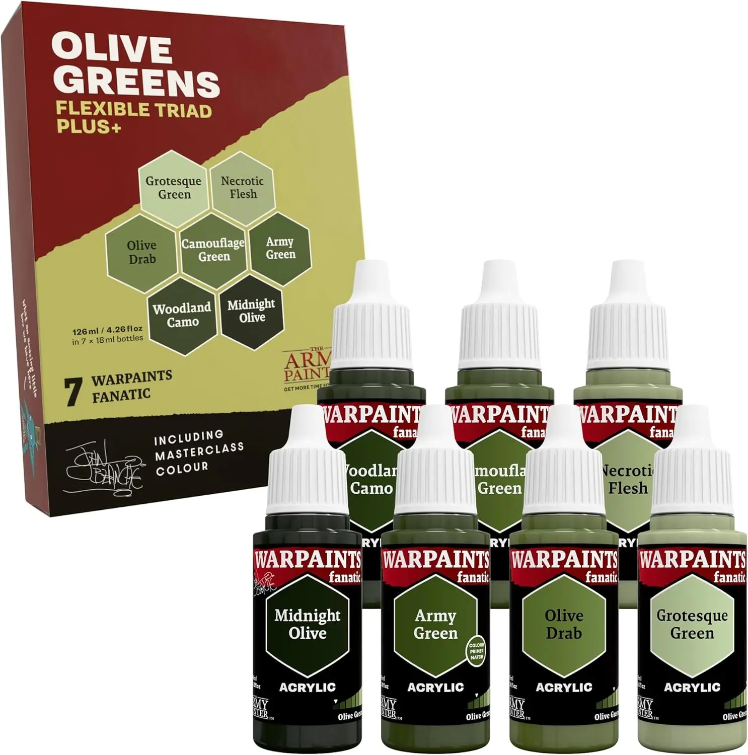 Cover: 5713799809109 | Flexible Triad PLUS+: Olive Greens | 2026 | The Army Painter