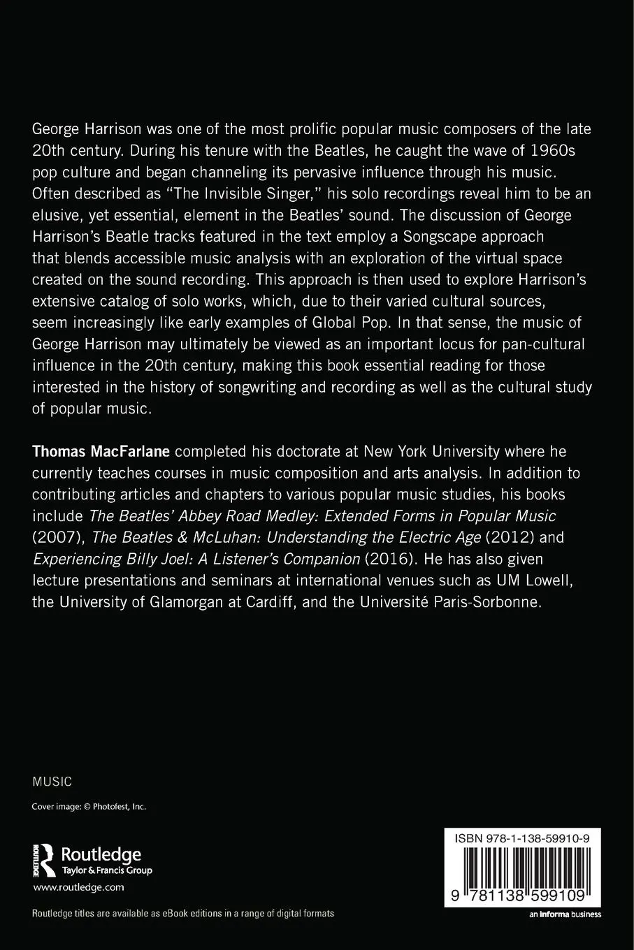 Rückseite: 9781138599109 | The Music of George Harrison | Thomas Macfarlane | Taschenbuch | 2019