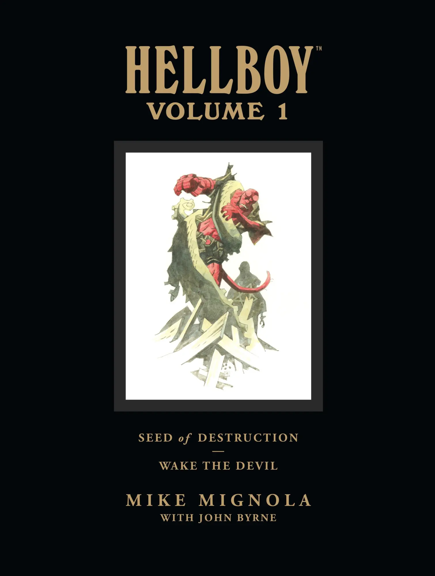 Cover: 9781593079109 | Hellboy Library Volume 1: Seed of Destruction and Wake the Devil