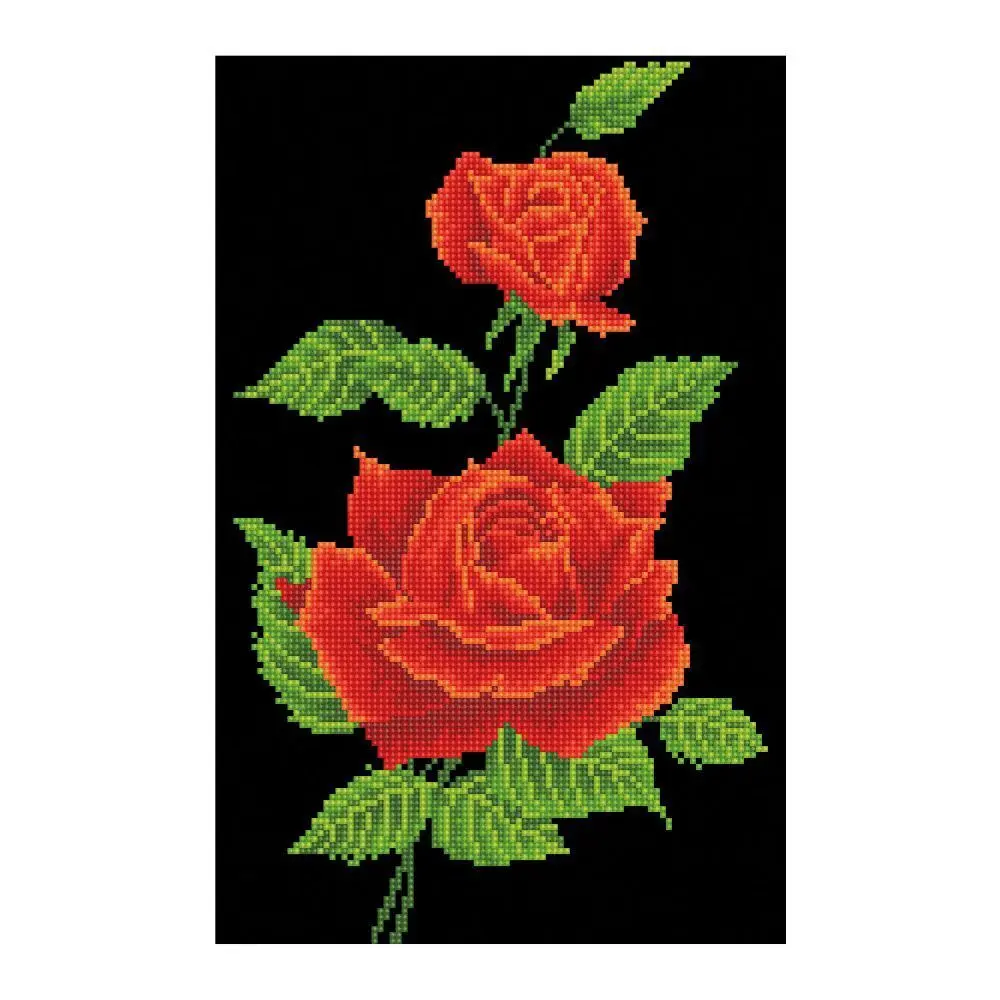 Cover: 4897073249209 | DIAMOND DOTZ - Diamond Painting Rote Rosen | Kit (Bastelset) | 2524920
