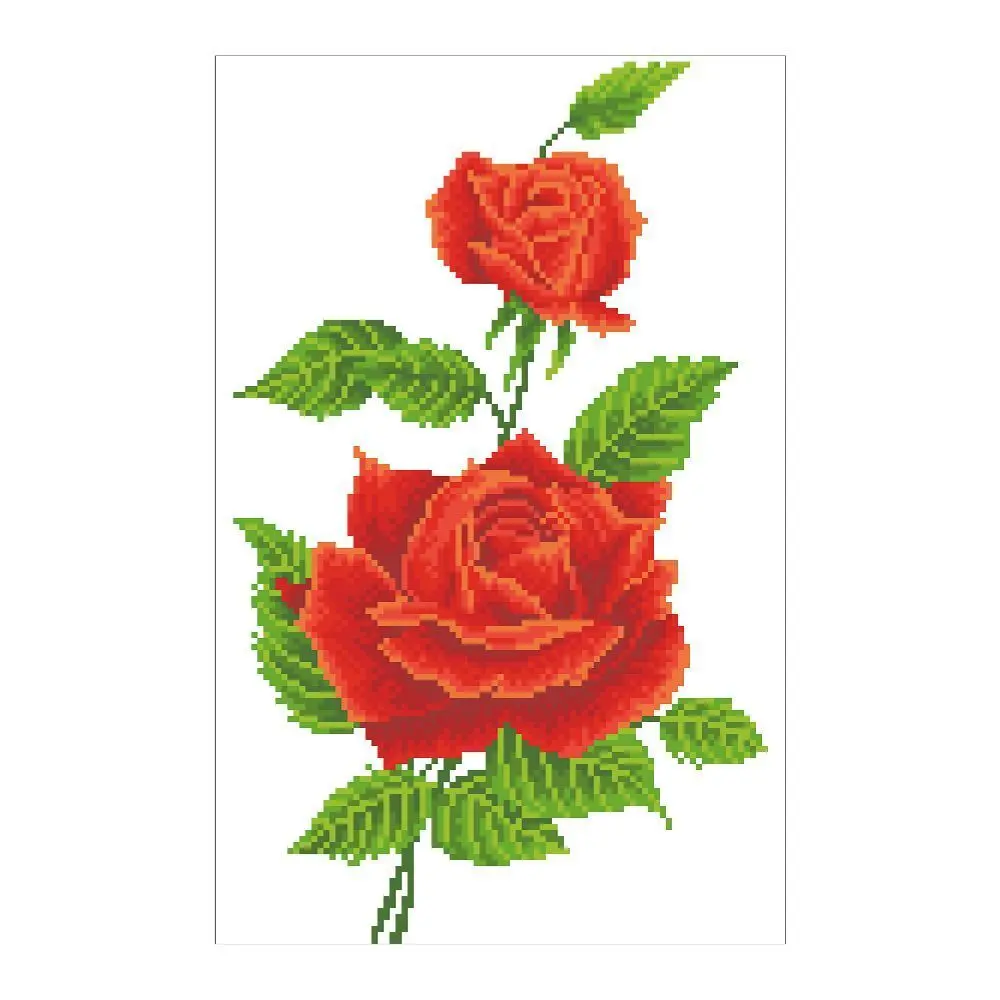 Bild: 4897073249209 | DIAMOND DOTZ - Diamond Painting Rote Rosen | Kit (Bastelset) | 2524920