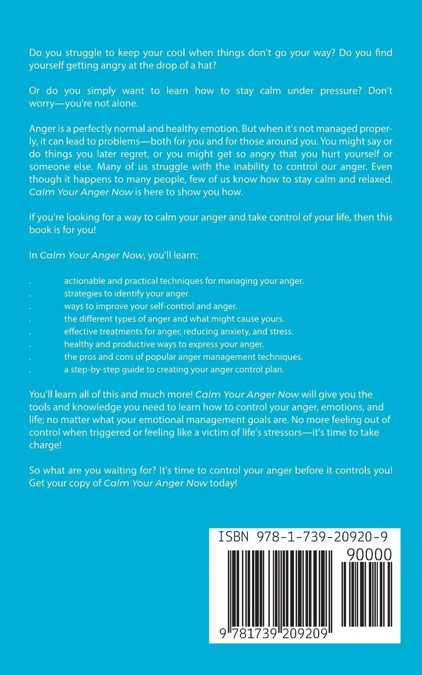 Rückseite: 9781739209209 | Calm Your Anger Now | Heartfree Books (u. a.) | Taschenbuch | Englisch