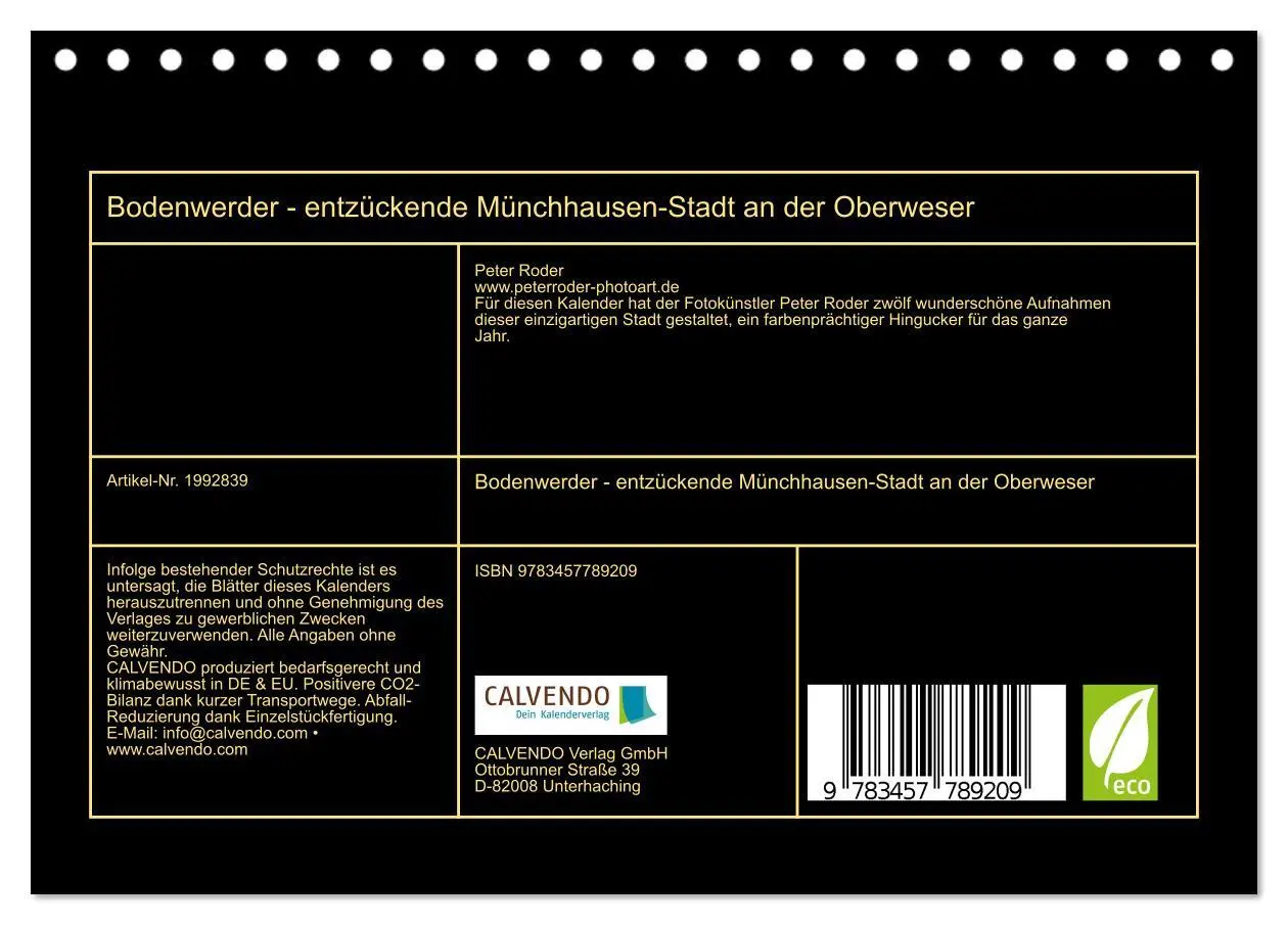 Bild: 9783457789209 | Bodenwerder - entzückende Münchhausen-Stadt an der Oberweser...