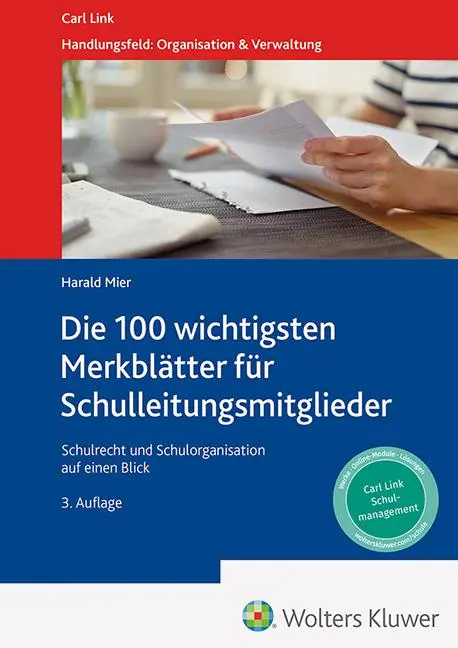 Cover: 9783556099209 | Die 100 wichtigsten Merkblätter für Schulleitungsmitglieder | Mier