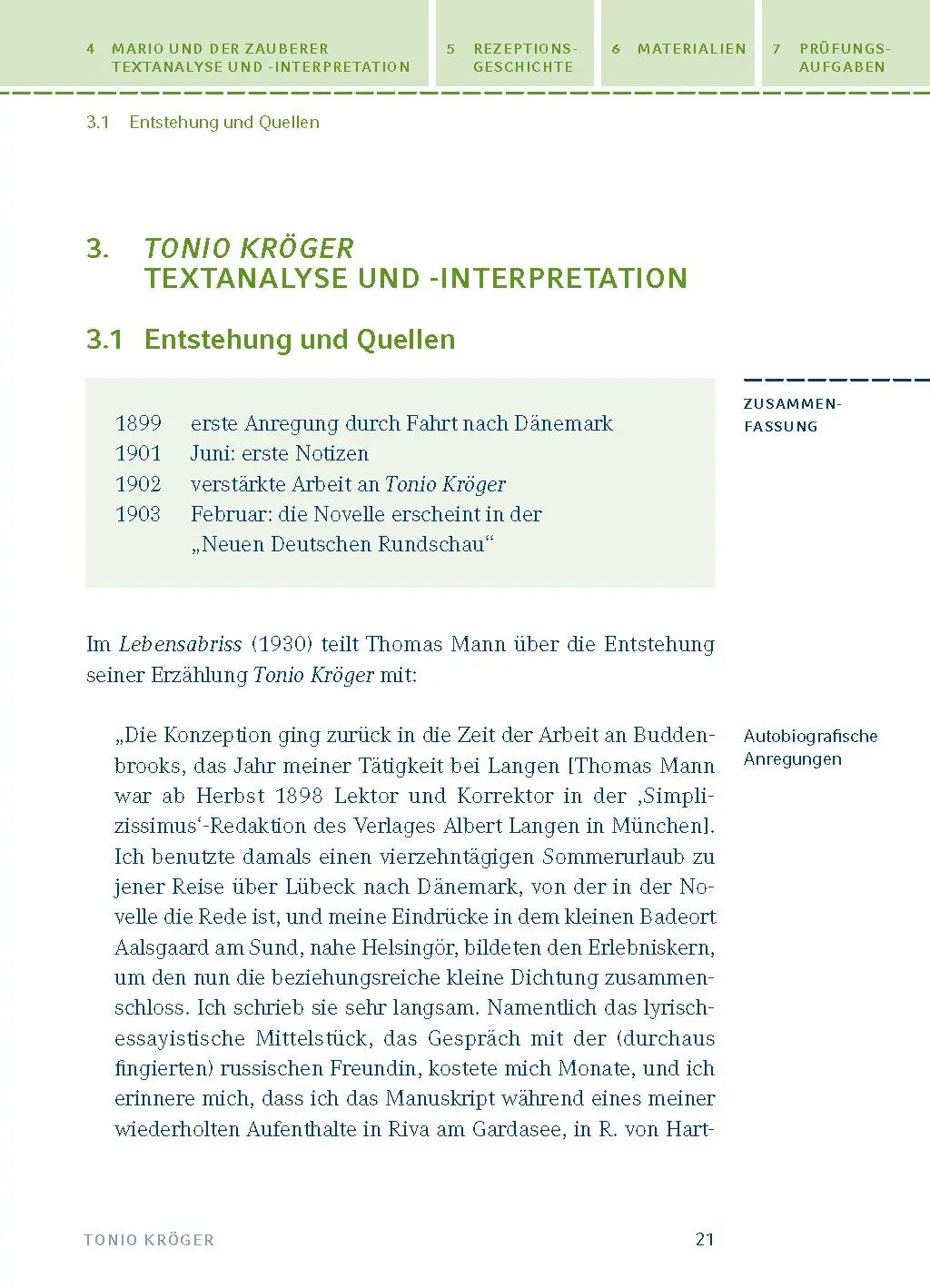 Bild: 9783804419209 | Tonio Kröger &amp; Mario und der Zauberer. Textanalyse und...