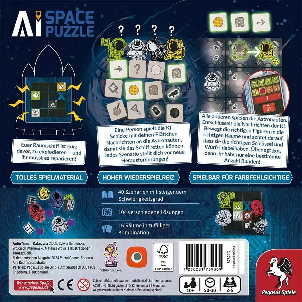 Bild: 4250231739309 | AI Space Puzzle (Portal Games) | Katarzyna Cioch | Spiel | 57521G