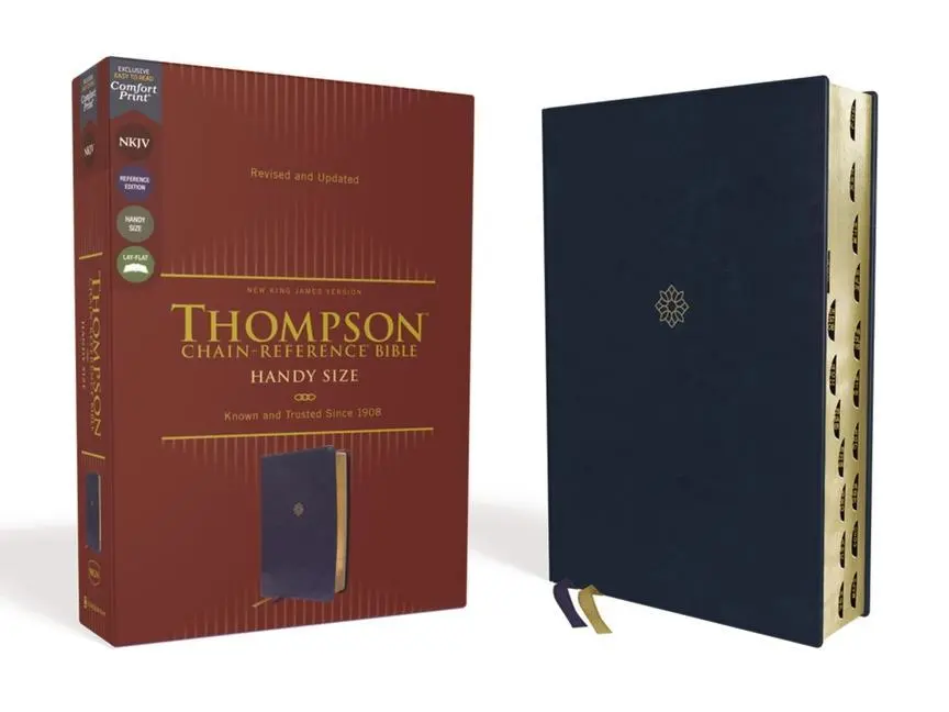 Cover: 9780310459309 | NKJV, Thompson Chain-Reference Bible, Handy Size, Leathersoft,...