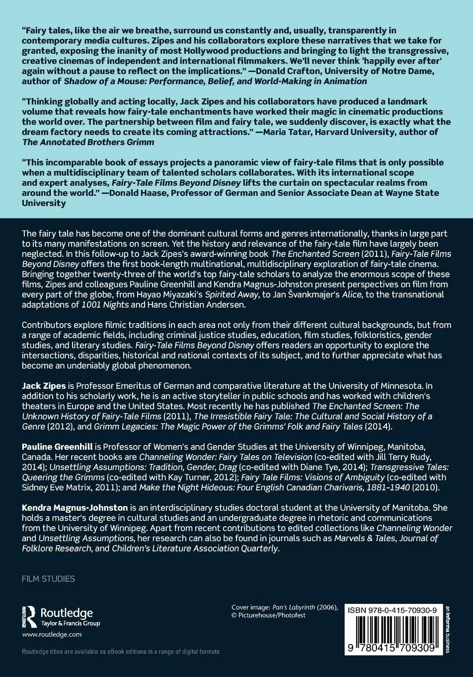 Rückseite: 9780415709309 | Fairy-Tale Films Beyond Disney | International Perspectives | Buch