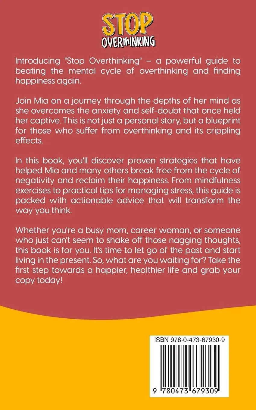 Rückseite: 9780473679309 | Stop Overthinking | Mia Parker | Taschenbuch | Englisch | 2023