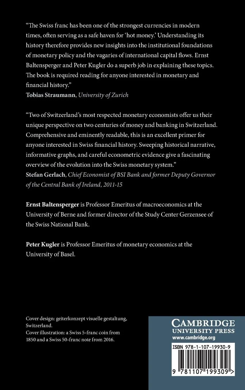 Rückseite: 9781107199309 | Swiss Monetary History since the Early 19th Century | Buch | Englisch
