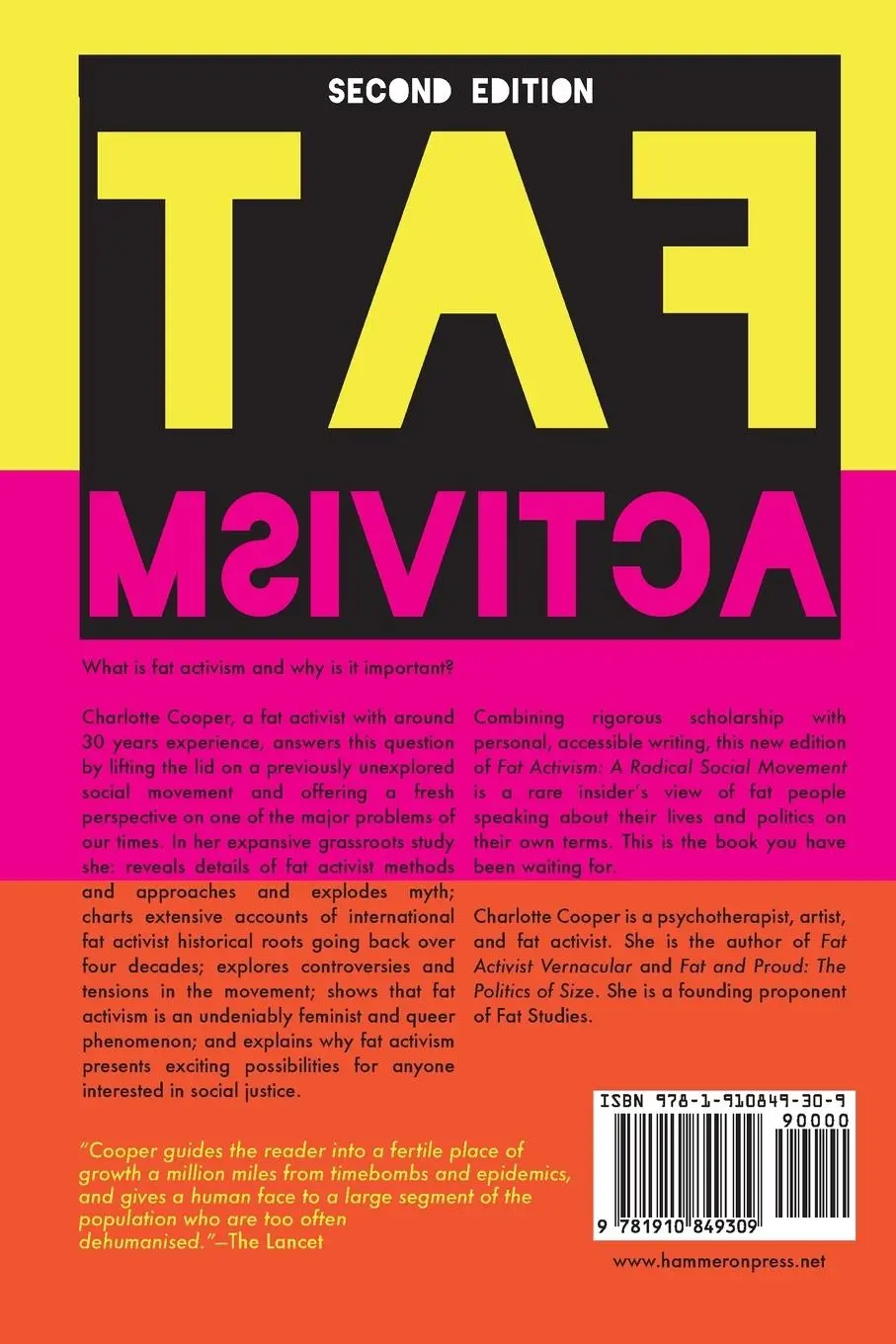 Rückseite: 9781910849309 | Fat Activism (Second Edition) | A Radical Social Movement | Cooper