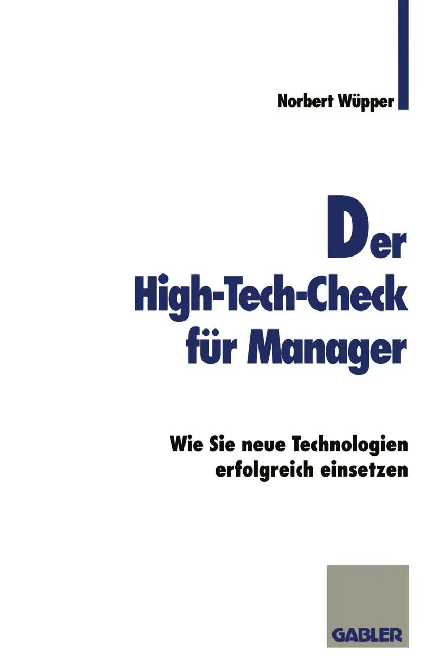 Cover: 9783409189309 | Der High-Tech-Check für Manager | Claudia Cornelsen | Taschenbuch