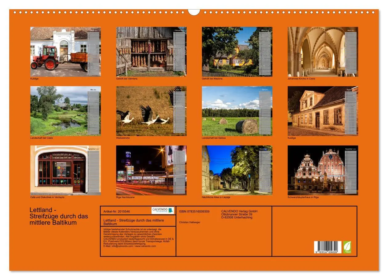 Bild: 9783516009309 | Lettland - Streifzüge durch das mittlere Baltikum (Wandkalender...