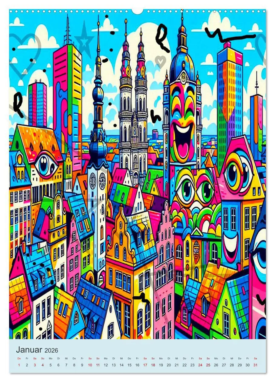 Bild: 9783516249309 | Deutschland hat Pop auf eigene Art (Wandkalender 2026 DIN A2 hoch),...