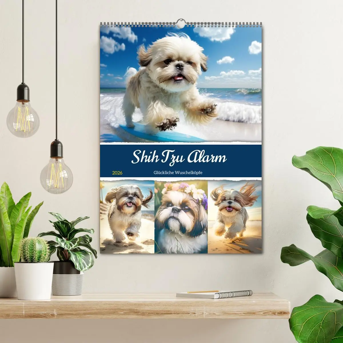 Bild: 9783516319309 | Shih Tzu Alarm. Glückliche Wuschelköpfe (Wandkalender 2026 DIN A2...