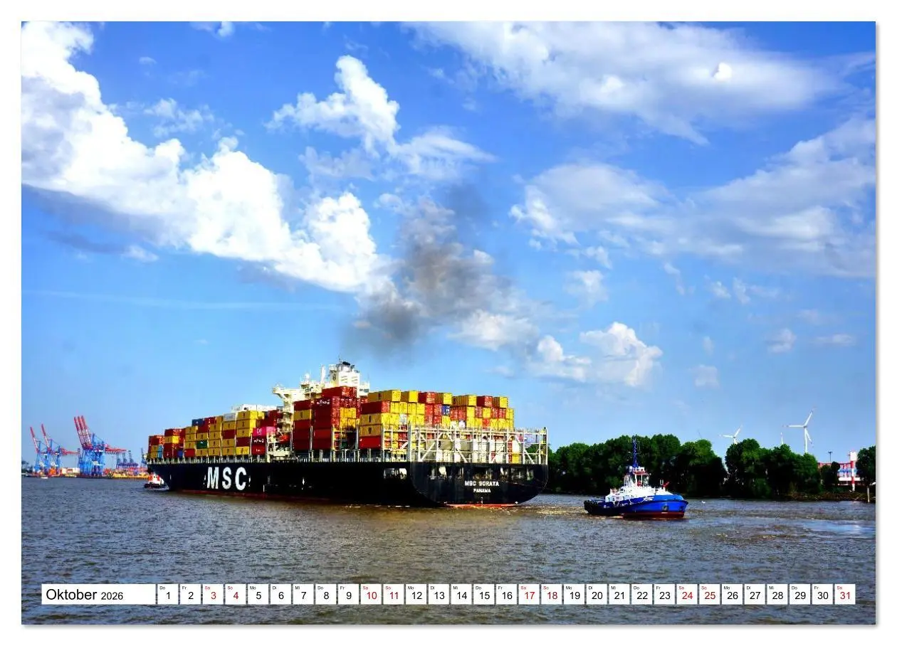 Bild: 9783516629309 | KURS HAMBURG (Wandkalender 2026 DIN A4 quer), CALVENDO Monatskalender