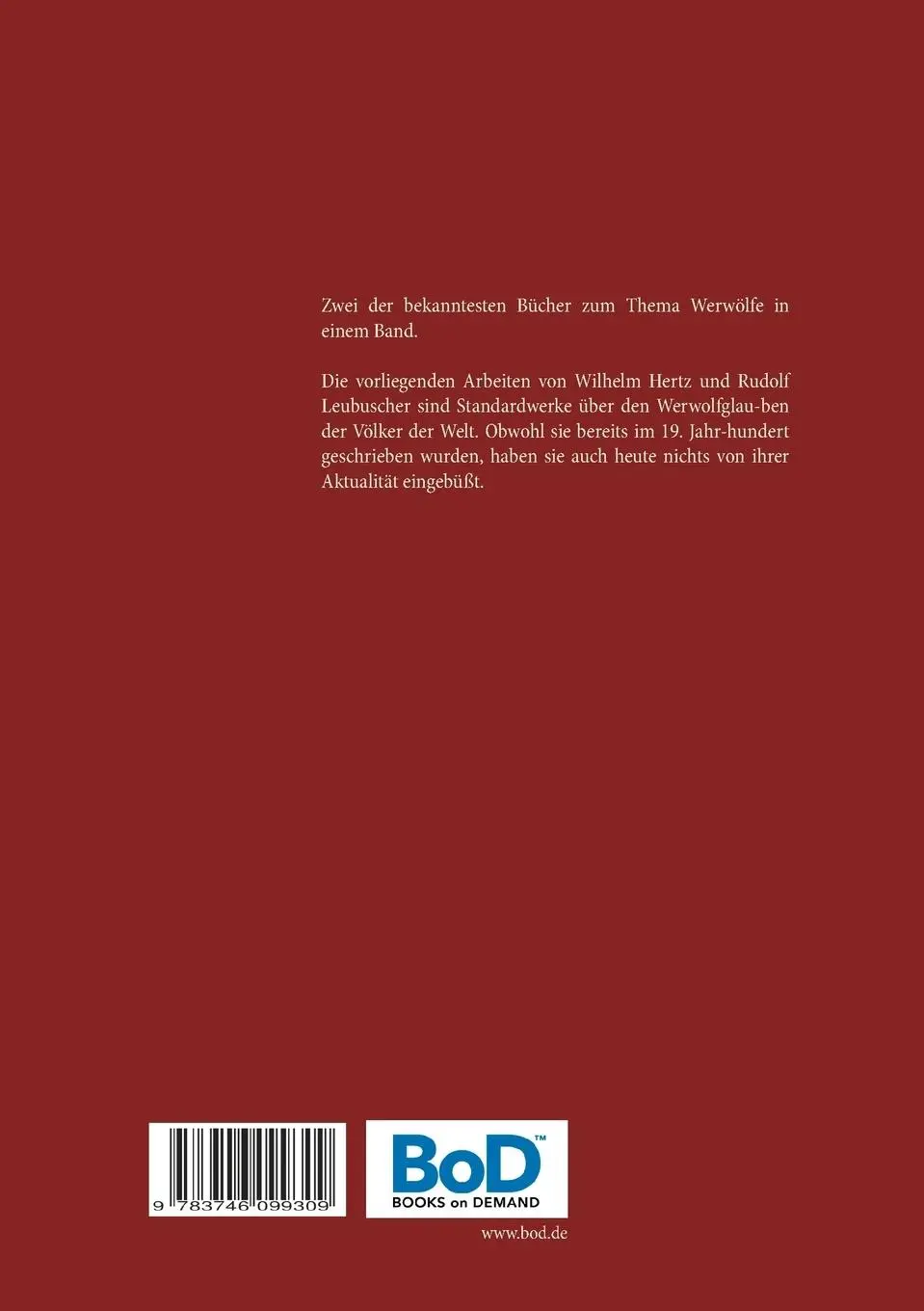 Rückseite: 9783746099309 | Der Werwolf / Werwölfe und Tierverwandlungen im Mittelalter | Buch