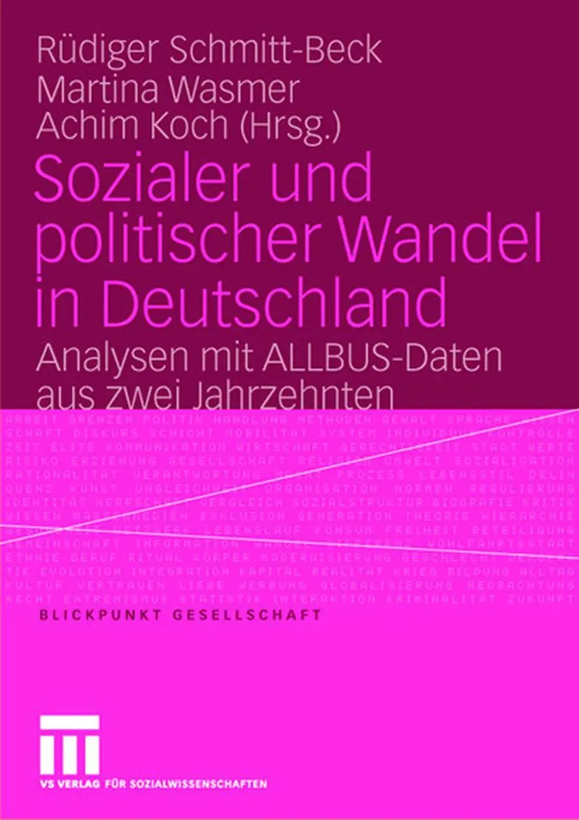 Cover: 9783810039309 | Sozialer und politischer Wandel in Deutschland | Schmitt-Beck (u. a.)