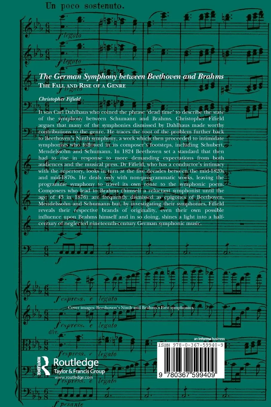 Rückseite: 9780367599409 | The German Symphony between Beethoven and Brahms | Christopher Fifield