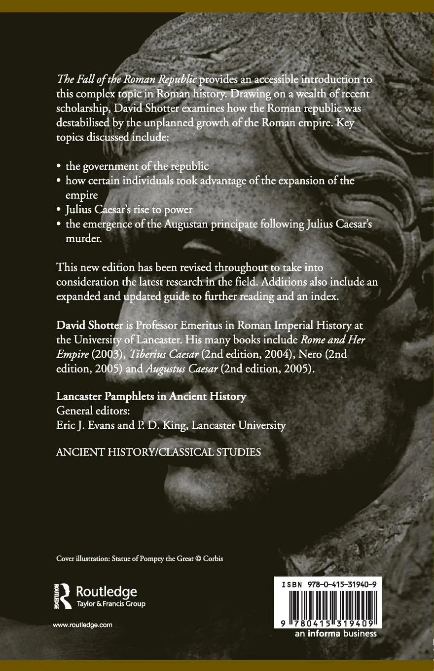 Rückseite: 9780415319409 | The Fall of the Roman Republic | David Shotter | Taschenbuch | 2005