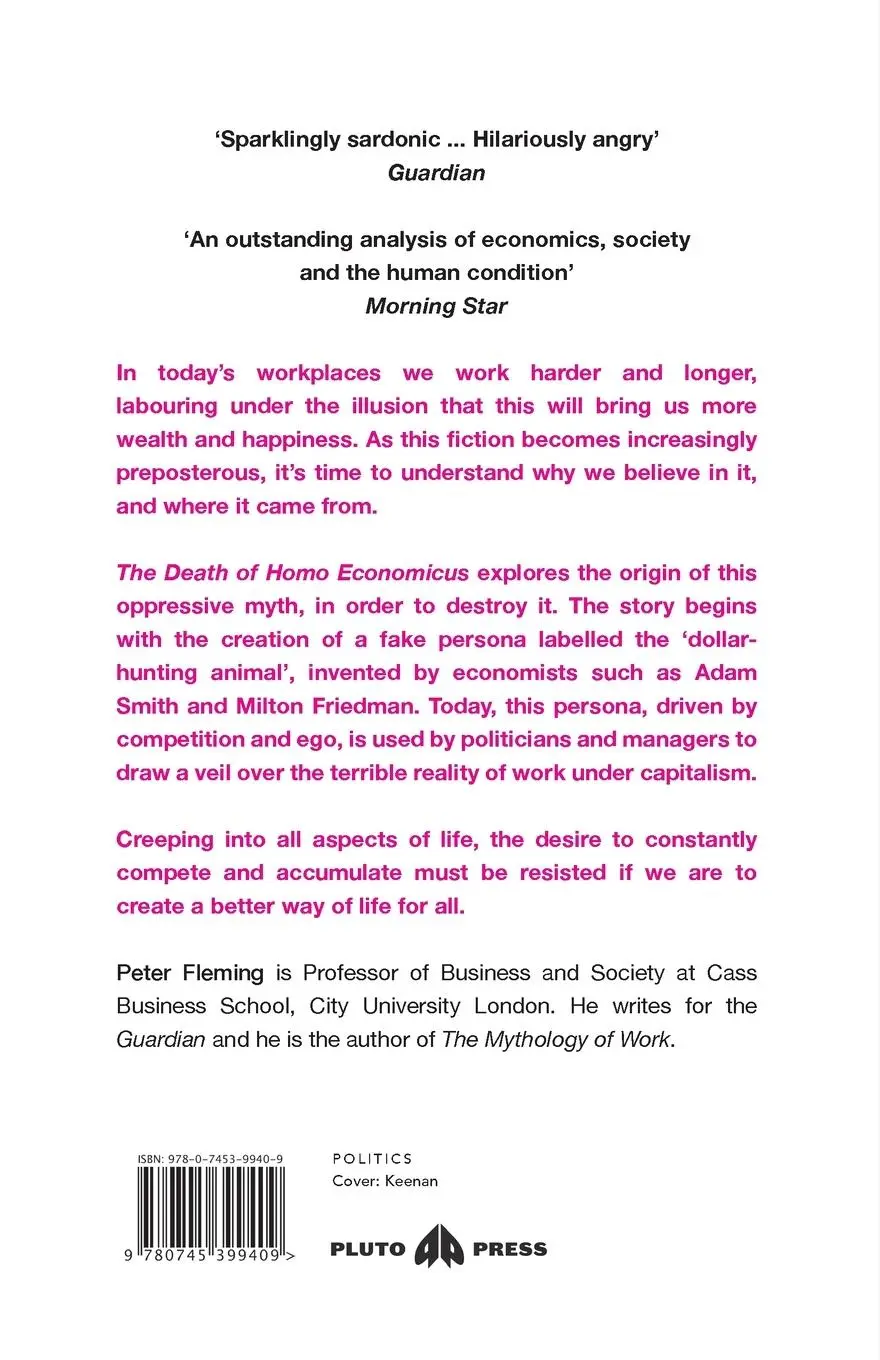 Rückseite: 9780745399409 | The Death of Homo Economicus | Peter Fleming | Taschenbuch | Englisch