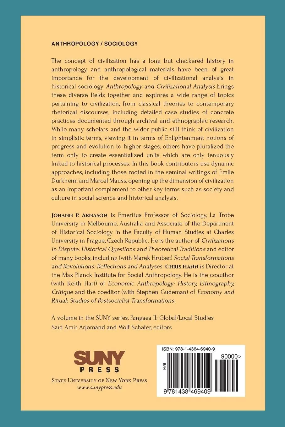 Rückseite: 9781438469409 | Anthropology and Civilizational Analysis | Eurasian Explorations