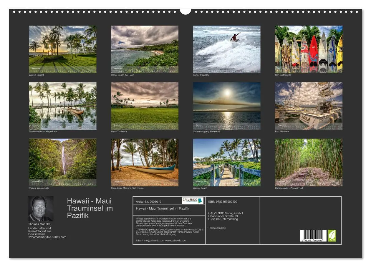 Bild: 9783457909409 | Hawaii - Maui Trauminsel im Pazifik (Wandkalender 2026 DIN A2...
