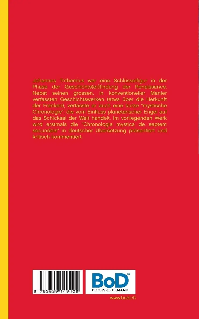 Rückseite: 9783839149409 | Die etwas andere Weltgeschichte des Johannes Trithemius | Däppen