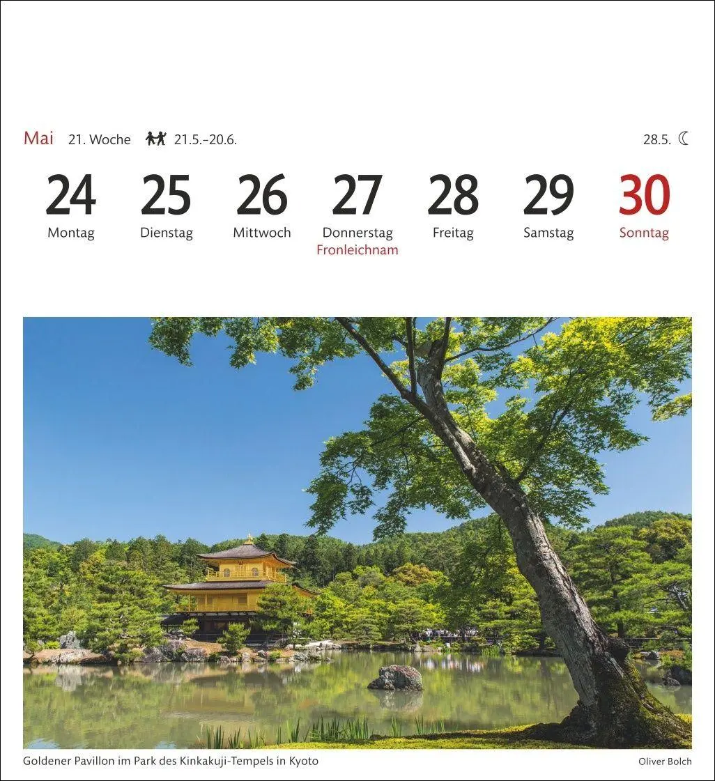 Bild: 9783840039409 | Japan Sehnsuchtskalender 2027 - Wochenkalender mit 53 Postkarten
