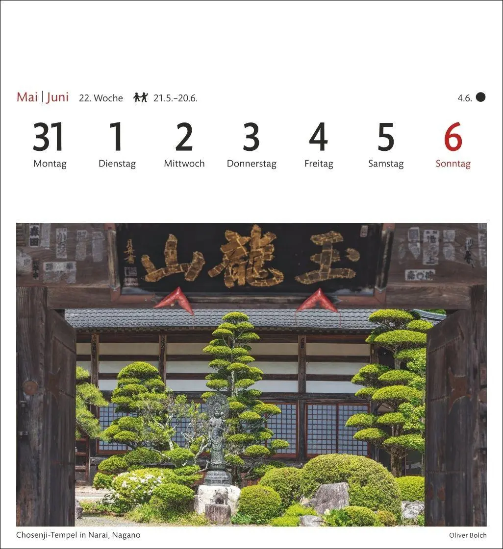 Bild: 9783840039409 | Japan Sehnsuchtskalender 2027 - Wochenkalender mit 53 Postkarten