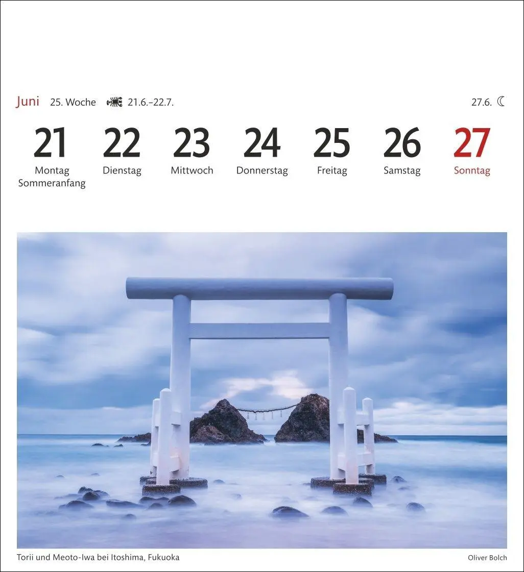 Bild: 9783840039409 | Japan Sehnsuchtskalender 2027 - Wochenkalender mit 53 Postkarten