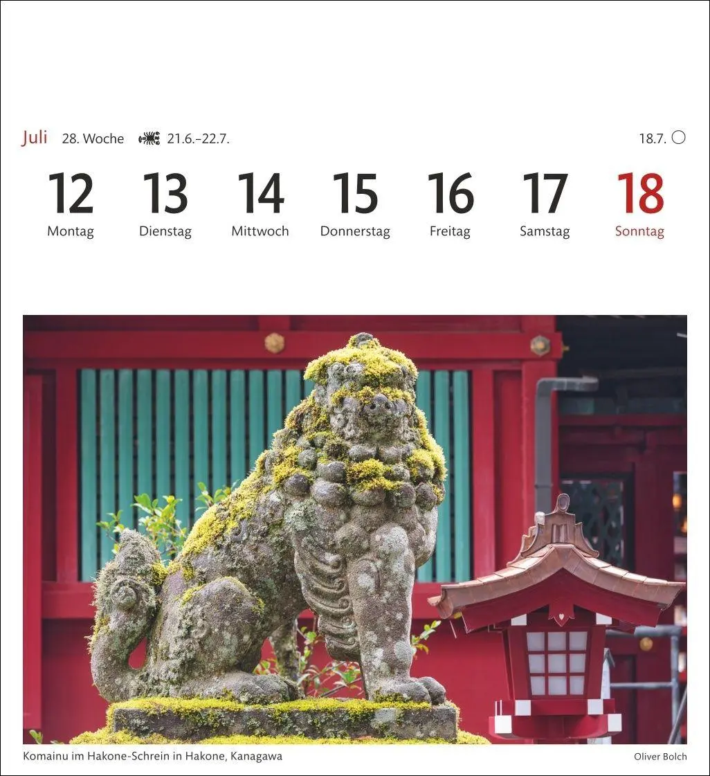 Bild: 9783840039409 | Japan Sehnsuchtskalender 2027 - Wochenkalender mit 53 Postkarten