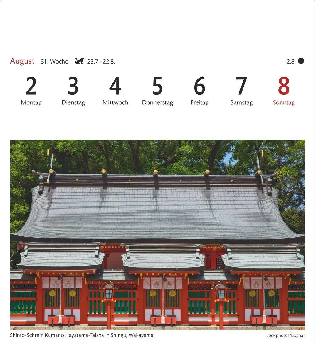 Bild: 9783840039409 | Japan Sehnsuchtskalender 2027 - Wochenkalender mit 53 Postkarten