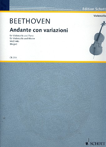 Cover: 9790001179409 | Andante Con Variazioni | Ludwig van Beethoven | Buch | 2012