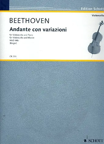 Cover: 9790001179409 | Andante Con Variazioni | Ludwig van Beethoven | Buch | 2012