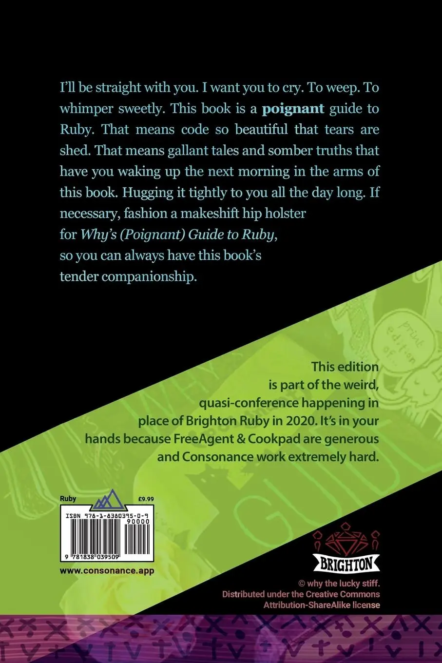 Rückseite: 9781838039509 | Why's (Poignant) Guide to Ruby | Why The Lucky Stiff | Taschenbuch