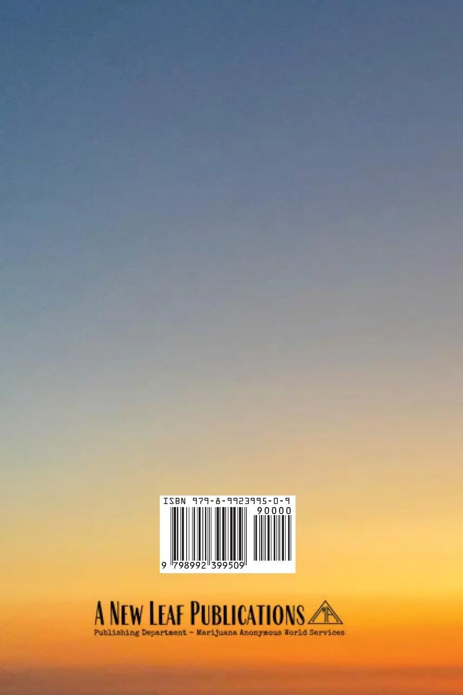 Rückseite: 9798992399509 | Living Every Day with Hope | Marijuana Anonymous | Taschenbuch | 2025
